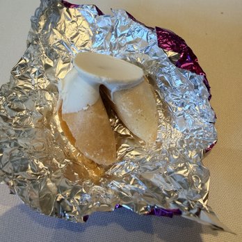 Panda Inn - Fortune cookie with white chocolate - Chinese Near Me - Ontario, California