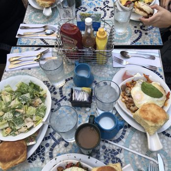 From Scratch Restaurant - A bunch of custom skillets and a chicken Cesar salad. - Breakfast & Brunch Near Me - Carmel, California From Scratch Restaurant - A bunch of custom skillets and a chicken Cesar salad. - Breakfast & Brunch Near Me - Carmel, California