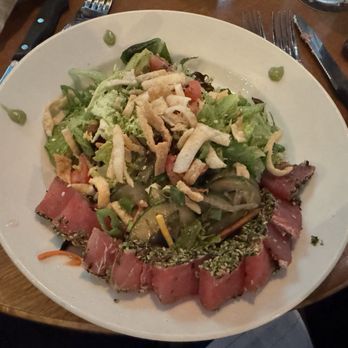 BJ's Restaurant & Brewhouse - Enlightened Seared Ahi Salad* - Pizza Near Me - Fort Myers, Florida BJ's Restaurant & Brewhouse - Enlightened Seared Ahi Salad* - Pizza Near Me - Fort Myers, Florida
