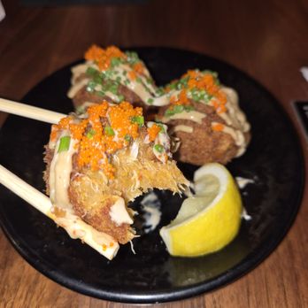 The Moderne - Crab and chorizo croquettes - Tapas/Small Plates Near Me - Orlando, Florida The Moderne - Crab and chorizo croquettes - Tapas/Small Plates Near Me - Orlando, Florida