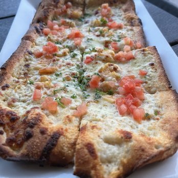 Jonathan's Grille - Shrimp Alfredo Flatbread - Sports Bars Near Me - Nashville, Tennessee Jonathan's Grille - Shrimp Alfredo Flatbread - Sports Bars Near Me - Nashville, Tennessee