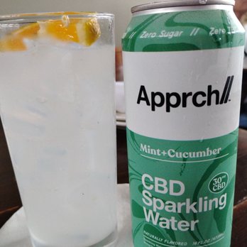 The Observatory - Yummy Mint & Cucumber CBD Sparkling Water! - New American Near Me - Portland, Oregon