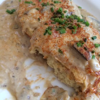 Pine State Biscuits - biscuit with shiitake gravy - Breakfast & Brunch Near Me - Portland, Oregon