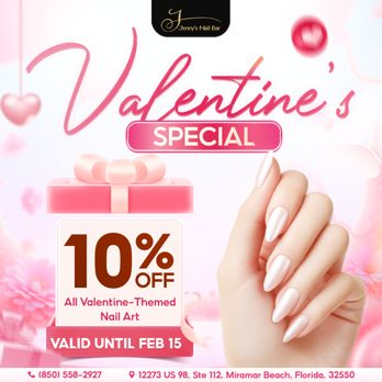 Jenny’s Nail Bar - FALL IN LOVE WITH YOUR NAILS THIS VALENTINE'S SEASON - Nail Salons Near Me - Miramar Beach, Florida Jenny’s Nail Bar - FALL IN LOVE WITH YOUR NAILS THIS VALENTINE'S SEASON - Nail Salons Near Me - Miramar Beach, Florida