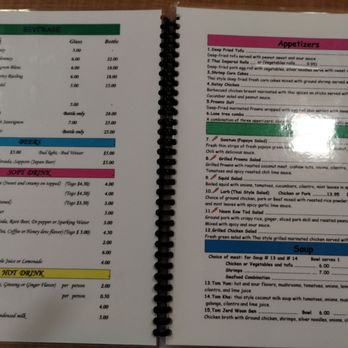 Lone Tree Thai Cuisine - Menu as of Aug 2025 - Thai Near Me - Brentwood, California
