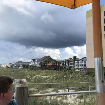 Surf Diner - A rain cloud moving in while we were enjoying our breakfast on the pier - Seafood Near Me - Surfside Beach, South Carolina Surf Diner - A rain cloud moving in while we were enjoying our breakfast on the pier - Seafood Near Me - Surfside Beach, South Carolina