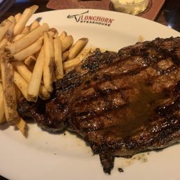 Outlaw Ribeye and Seasoned French Fries Outlaw Ribeye and Seasoned French Fries