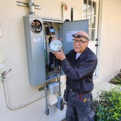 Santa Barbara Auto Stereo & Wireless - Charlie installing a meter now has MUSIC in his new Toyota truck- the old one lasted 500,000mi but didn't have music or AC-thanks Alan