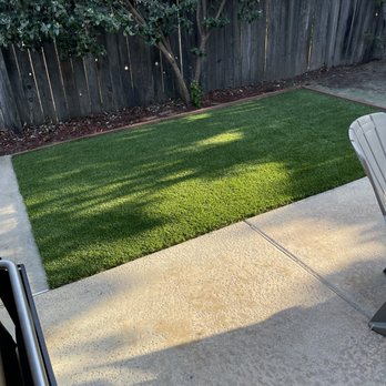 Bella Turf and Greens - Finished area in backyard - Artificial Turf Near Me - Roseville, California