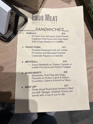 Ends Meat by null