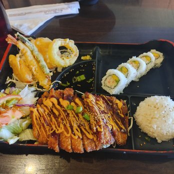 Hamachi Sushi - Bento Box Pork - Sushi Bars Near Me - El Paso, Texas Hamachi Sushi - Bento Box Pork - Sushi Bars Near Me - El Paso, Texas