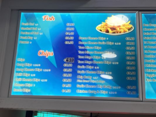 Menu photo 2 La Costa Traditional Fish & Chips Dublin 3, D Menu photo 2 La Costa Traditional Fish & Chips Dublin 3, D