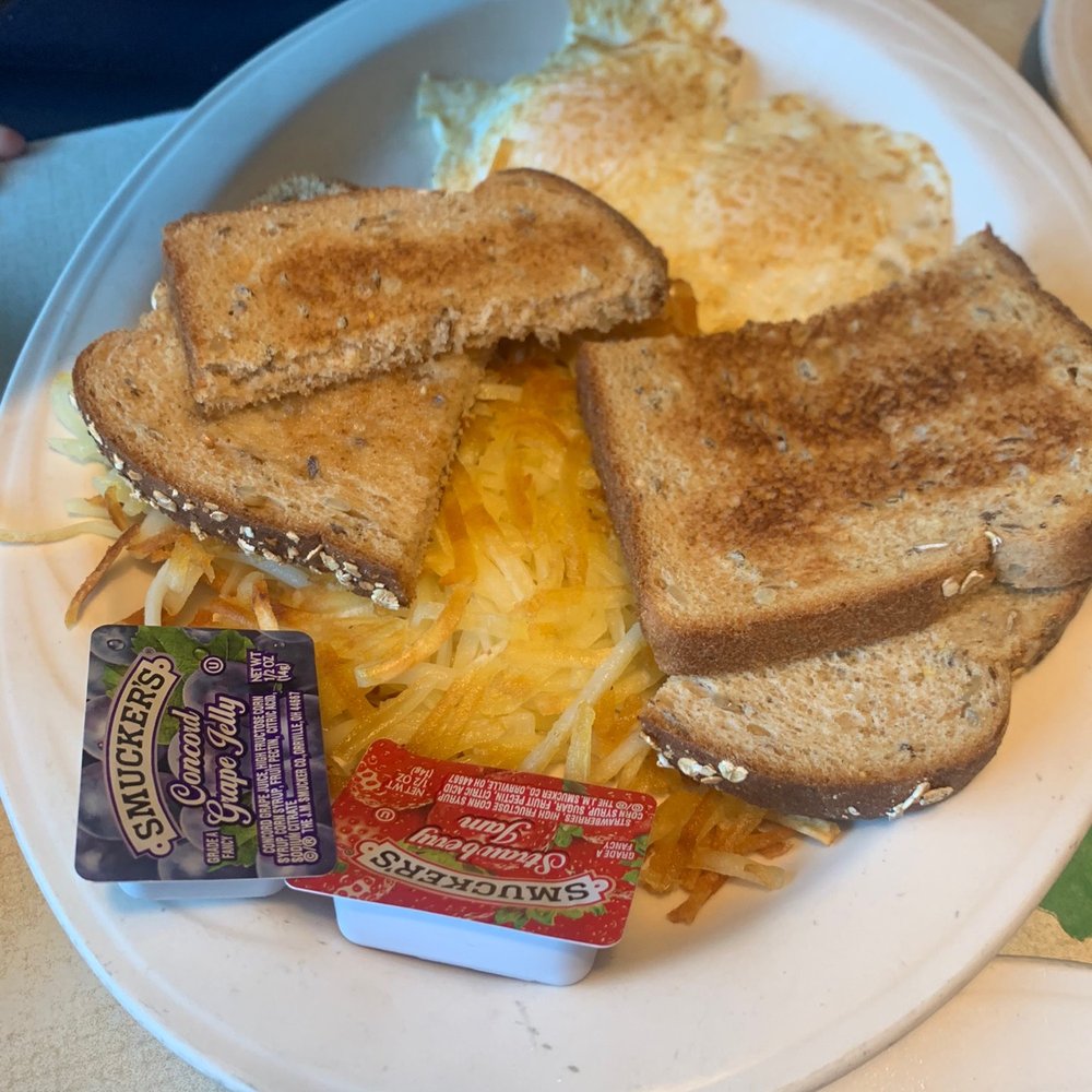 2 Eggs, Hash Browns and Toast Breakfast 2 Eggs, Hash Browns and Toast Breakfast