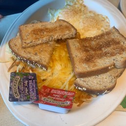 2 Eggs, Hash Browns and Toast Breakfast 2 Eggs, Hash Browns and Toast Breakfast