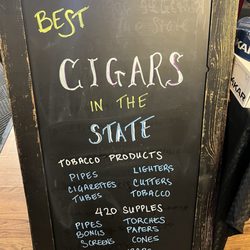Cigar & Smoke Shoppe - Offerings in the store.