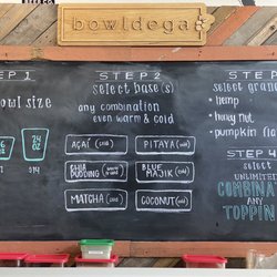 Bowldega - Menu