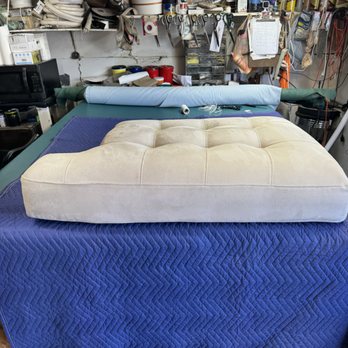 Monroe's Upholstery - The cushion after Monroe did his magic! - Furniture Reupholstery Near Me - Austin, Texas Monroe's Upholstery - The cushion after Monroe did his magic! - Furniture Reupholstery Near Me - Austin, Texas