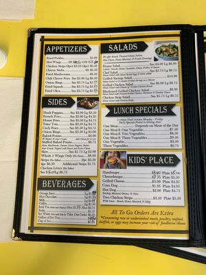 Menu photo 8 Flopeye Diner Great Falls, SC