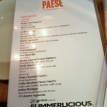 Paese - Italian Near Me - Toronto, Ontario