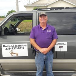 Bobs Locksmiths - Bob in front of his service vehicle