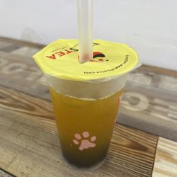 ThirsTea - Ornage green tea with boba