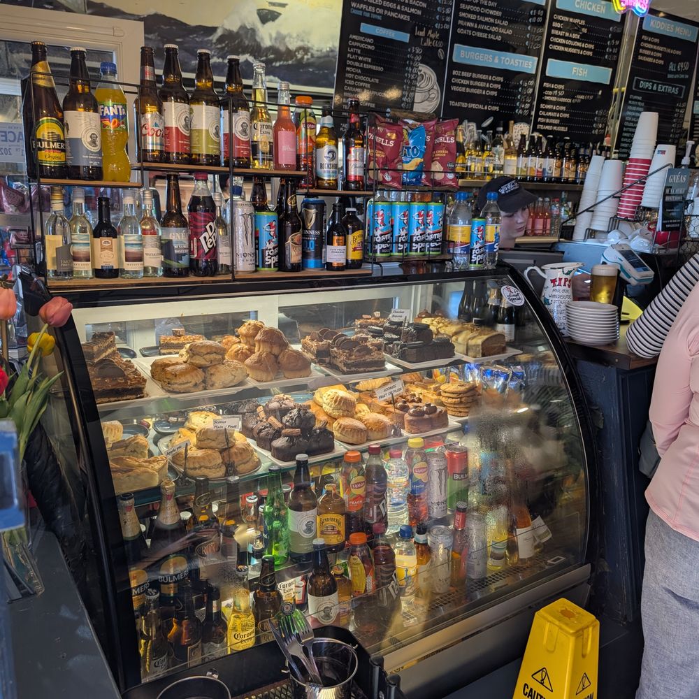 Harrington's Fish and Chips - display case - Fish & Chips Near Me - Dingle, Kentucky