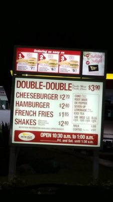 Menu photo 7 In-N-Out Burger La Puente, CA