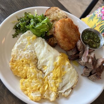 Bayberry Garden - gardener's breakfast with flank steak ($6) extra - New American Near Me - Providence, Rhode Island Bayberry Garden - gardener's breakfast with flank steak ($6) extra - New American Near Me - Providence, Rhode Island