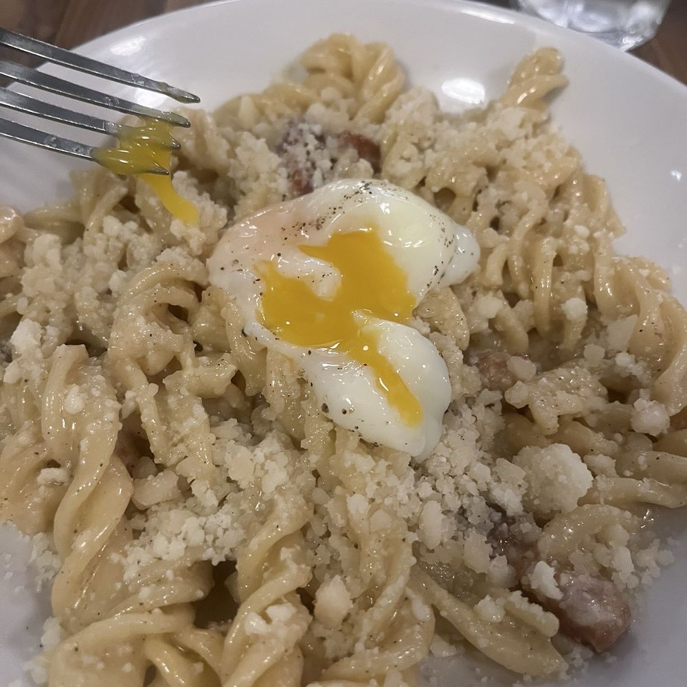 Emilia - carbonara fusilli - Italian Near Me - Knoxville, Tennessee