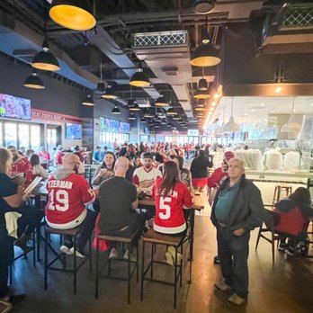Mike's Pizza Bar - a large group of people sitting at tables - Pizza Near Me - Detroit, Michigan Mike's Pizza Bar - a large group of people sitting at tables - Pizza Near Me - Detroit, Michigan