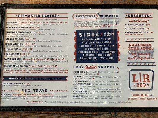 Menu photo 3 Little Richard's Barbeque Yadkinville, NC