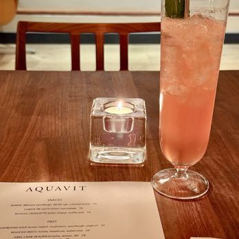 Aquavit - High Coast aquavit cocktail - Scandinavian Near Me - New York, New York