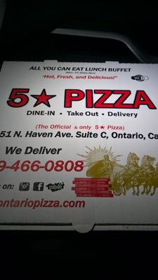 Menu photo 8 5 Star Pizza Ontario, CA