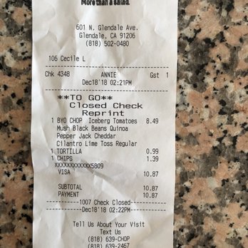 Chop Stop - Salad Near Me - Glendale, California
