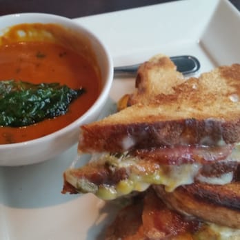 Yard House - Organic tomato bisque with grilled cheese (added bacon & avocado) - Bars Near Me - Raleigh, North Carolina Yard House - Organic tomato bisque with grilled cheese (added bacon & avocado) - Bars Near Me - Raleigh, North Carolina