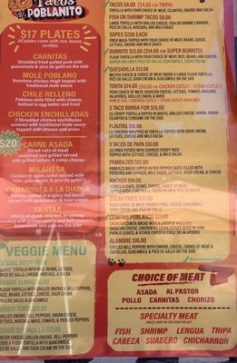 Menu photo 1 Tacos El Poblanito Hayward, CA