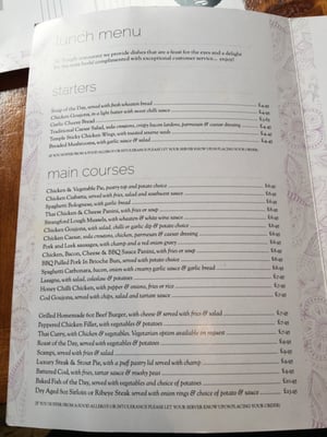 Menu photo 2 Temple Restaurant Belfast, BFS