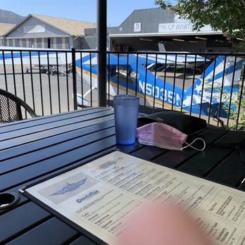 Flight 126 Cafe - Patio seating, featuring the blurry thumb! - Cafes Near Me - Santa Paula, California Flight 126 Cafe - Patio seating, featuring the blurry thumb! - Cafes Near Me - Santa Paula, California
