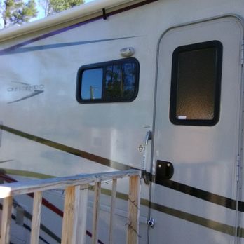 All Clean RV Detail - To faded to wax so this is a Polymer Treatment we provide for showroom shine - RV Repair Near Me All Clean RV Detail - To faded to wax so this is a Polymer Treatment we provide for showroom shine - RV Repair Near Me