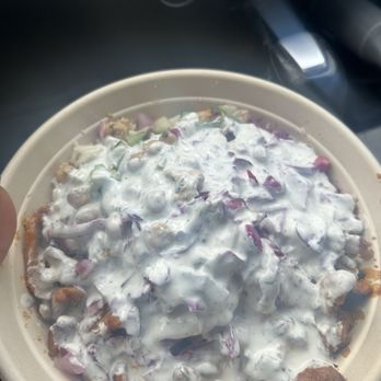 Flavor Hive - Rice bowl with everything except tomatoes and cilantro. White sauce. - Asian Fusion Near Me - Alexandria, Virginia Flavor Hive - Rice bowl with everything except tomatoes and cilantro. White sauce. - Asian Fusion Near Me - Alexandria, Virginia