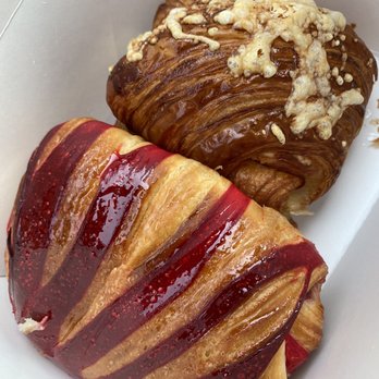 Touba Bakery - Raspberry and chocolate croissant and turkey and cheese croissant. - Bakeries Near Me - Everett, Washington