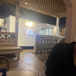Food truck in the back