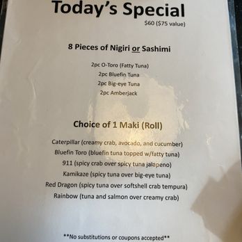 Swordfish - Specials - Sushi Bars Near Me - Batavia, Illinois