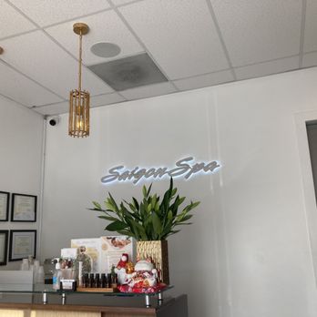 Saigon Spa - Neon sign inside - Massage Near Me - Los Altos, California