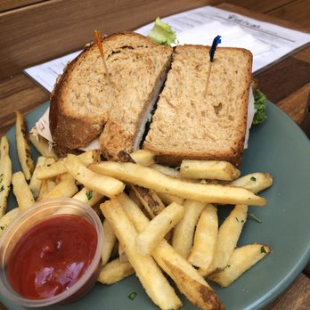 Raleigh's Pub - Club Sandwich with the most delish fries - American Near Me - Berkeley, California
