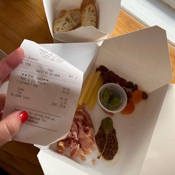 Mad & Vin - This was my 14 dollar cheese and meat board (to go) lol this is pretty ridiculous. - New American Near Me - Solvang, California Mad & Vin - This was my 14 dollar cheese and meat board (to go) lol this is pretty ridiculous. - New American Near Me - Solvang, California