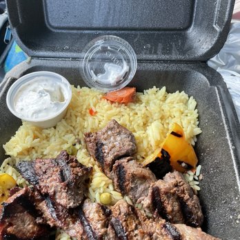 Sahara Restaurant - Lamb and beef kabob with rice and side of fries. - Middle Eastern Near Me - Dearborn, Michigan Sahara Restaurant - Lamb and beef kabob with rice and side of fries. - Middle Eastern Near Me - Dearborn, Michigan