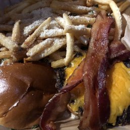 Pedigree Burger with Parmesan-Parsley Fries