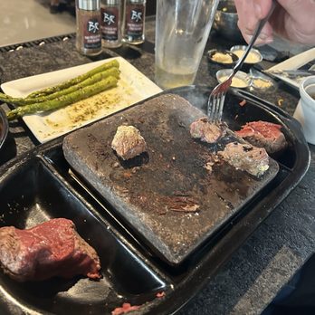 Black Rock Bar & Grill - Pieces of our steak cooking. - Bars Near Me - Beavercreek, Ohio