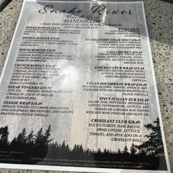 Snake River - Menu